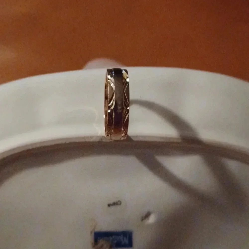 New yellow tone wedding band